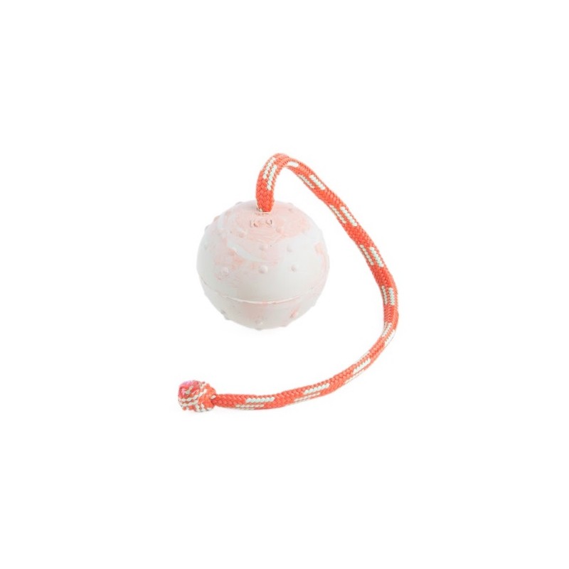 Pelota maciza con cuerda 70mm sin asa