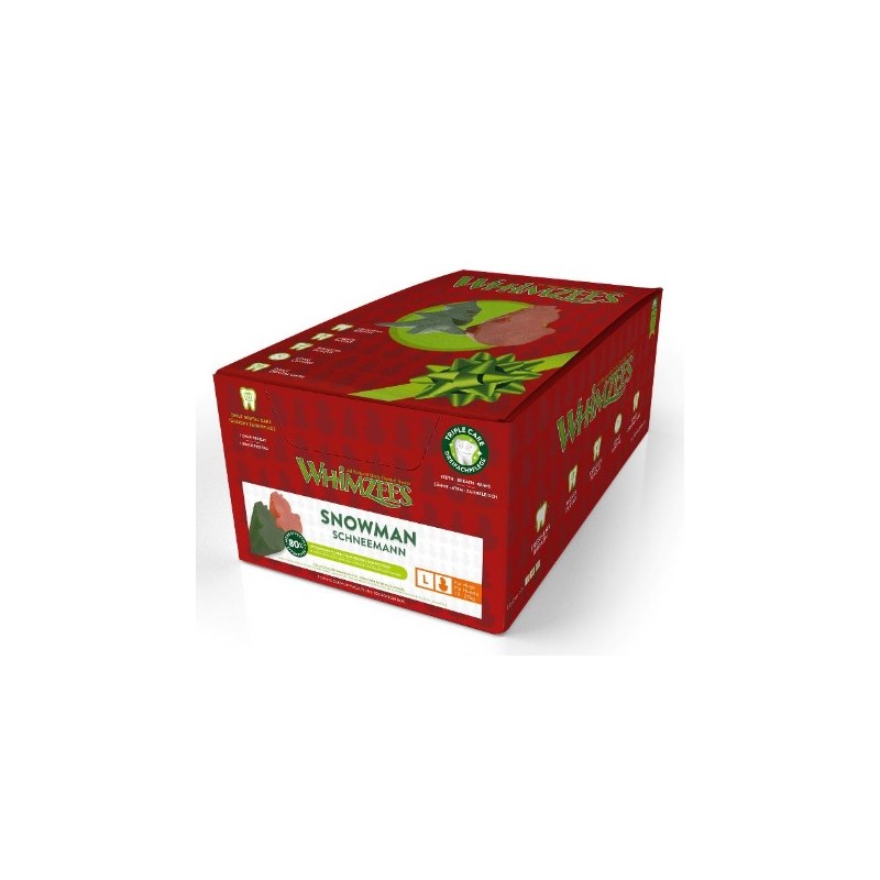 Whimzees Muñeco Nieve L (50 piezas)