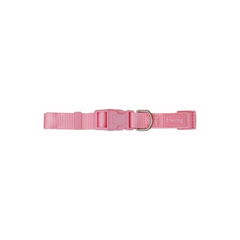 Collar Nylon Basic Rosa 0,8 x 10/20 cm