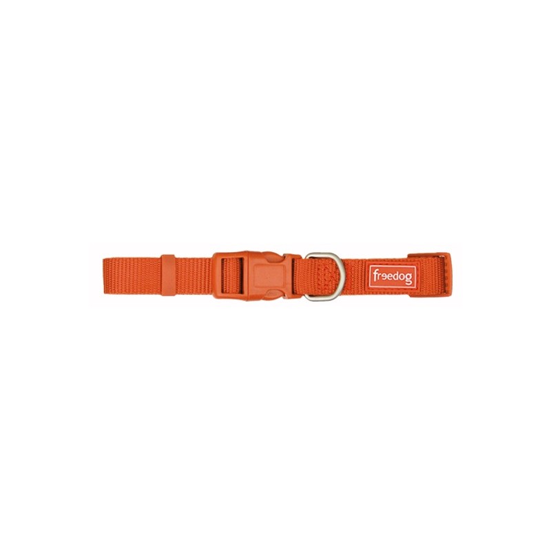 Collar nylon basic ROJO TEJA 15mm