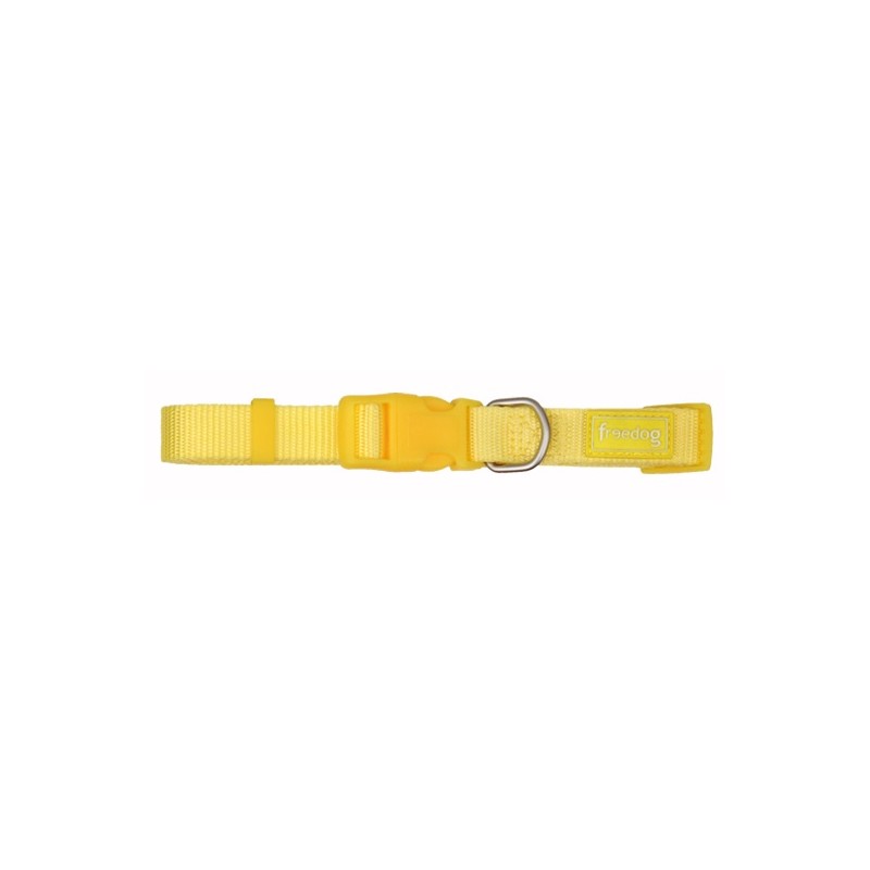 Collar Nylon Basic Amarillo 20mm