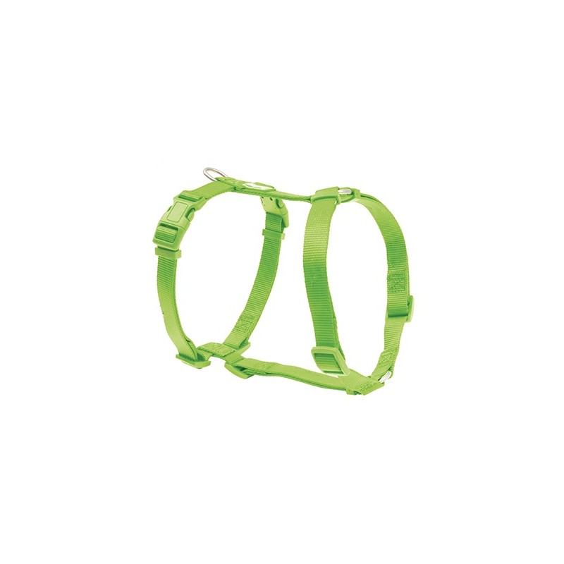 Arnés Nylon Basic Verde lima   0,8 x 15/30 cm