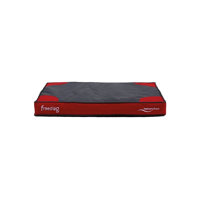 Cama Memory Foam Flat rojo 51x76x10cm