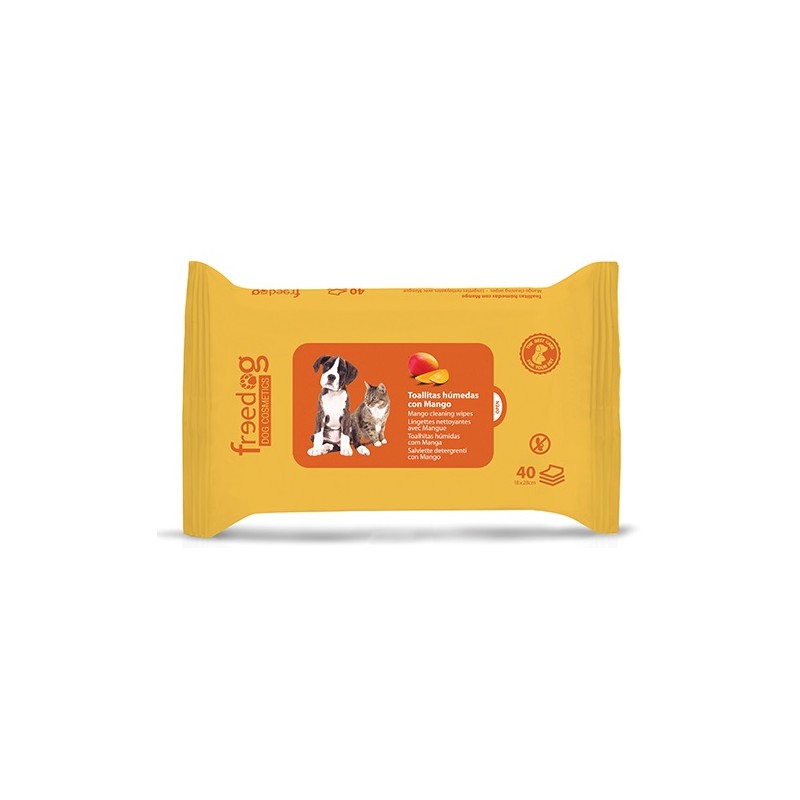 Toallitas esencia Mango 40 pcs 28x18cm 45 gr.
