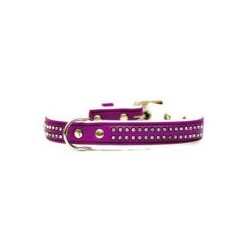 Collar polipiel Brillantes lila 1,3x30cm