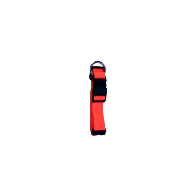Collar Nylon Neon Naranja Fluor 25mm