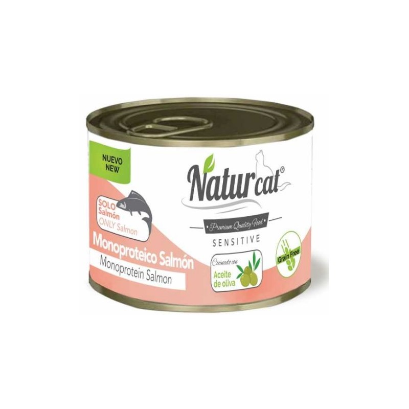 Naturcat Monoproteico Salmón 200gr (6ud)