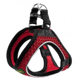 Harness Hilo Comfort XL mesh, red with refl. bise