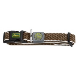 Collar Hilo Vario Basic M mesh, brown 33-50 cm