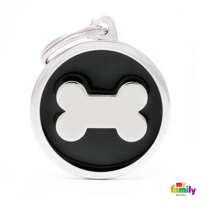 CH17BLACKBONE Medalla Hueso Gde NG