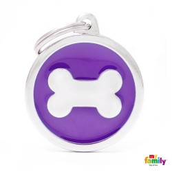 CH17PURPLEBONE Medalla Hueso Gde LIL