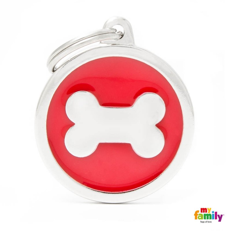 CH17REDBONE Medalla Hueso Gde RJ