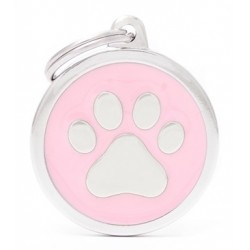 CH17PINKPAW Medalla Huella Gde RS