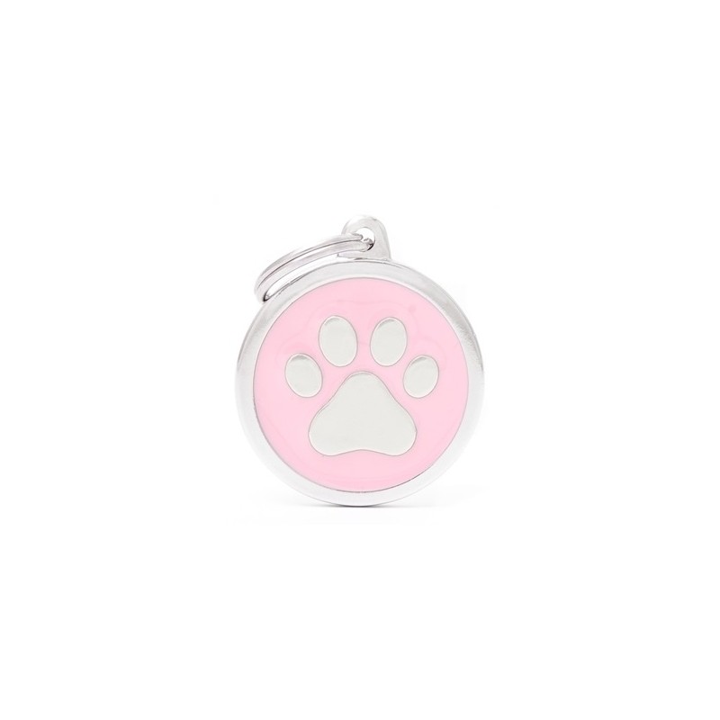CH17PINKPAW Medalla Huella Gde RS