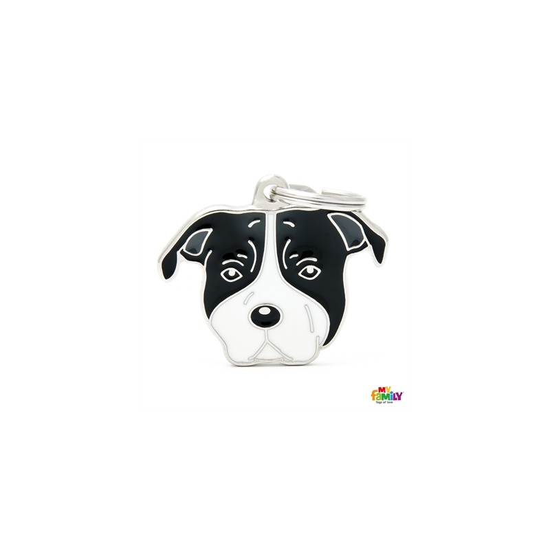 MF80WHITEBLACK American Stafford. Terrier BCO/NG