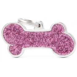 Gl01Xlpink Hueso Purpurina XL Rosa