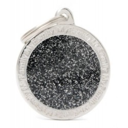 Gl04Bigblack Circulo Purpurina Gde Negro