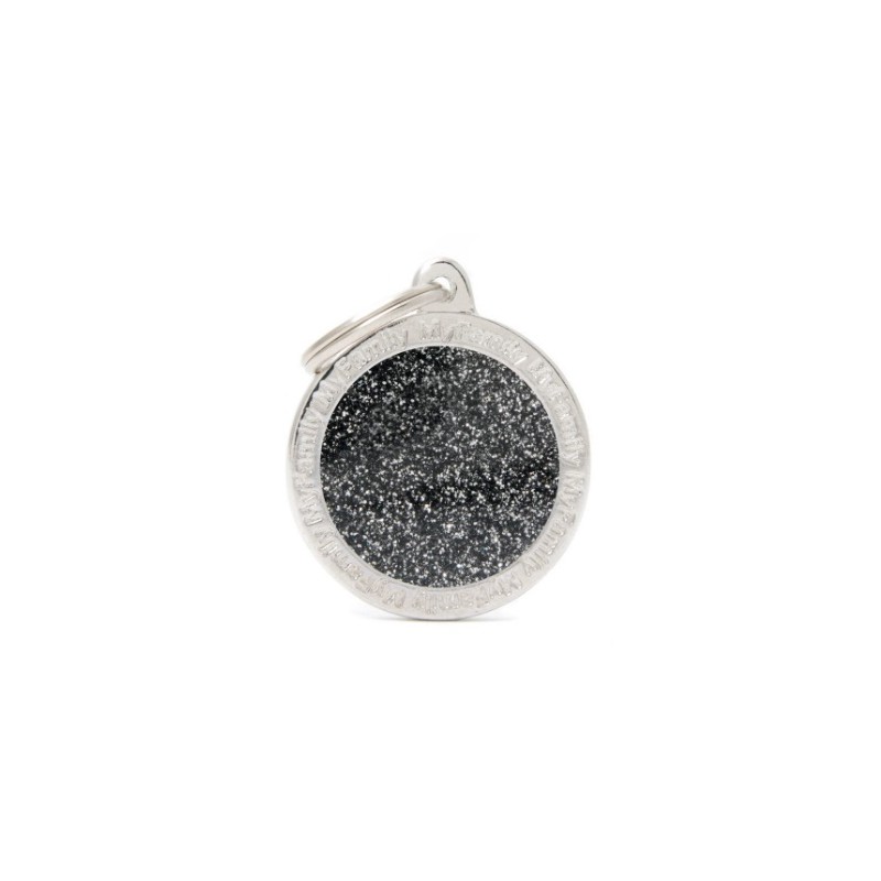 Gl04Bigblack Circulo Purpurina Gde Negro