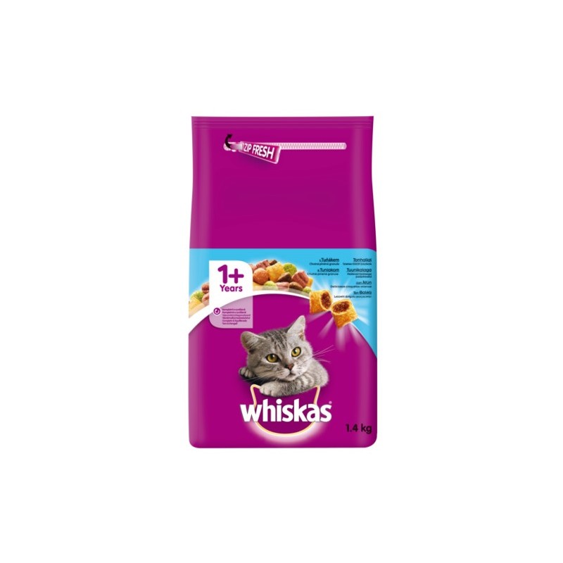 Whiskas Seco Adulto 1+ Atún 1400gr (6uds)