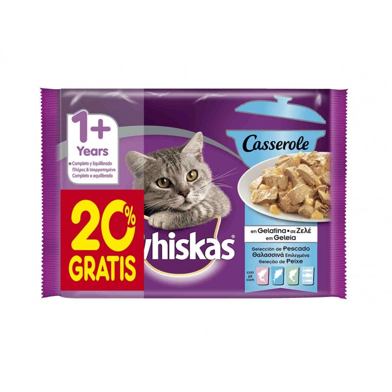 Whiskas Multi  Pescado Pack (4+1)x85gr (13uds)