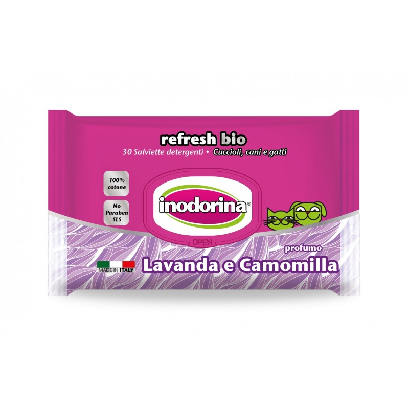 Inodorina Toallita Refresh Bio Lavanda-Manzanilla 30pz
