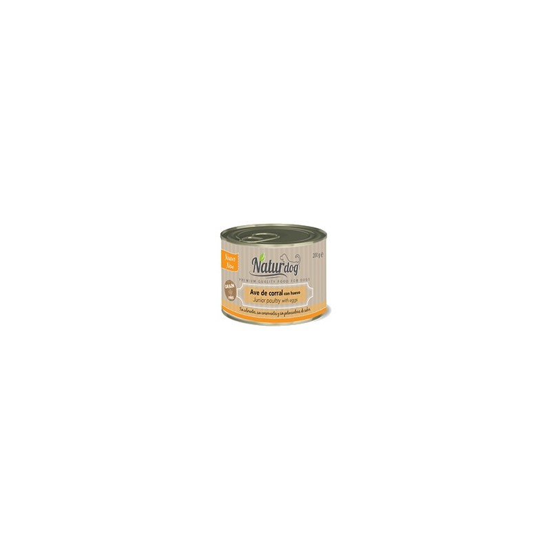 Naturdog Wet Ave de Corral con Huevo 200gr (6ud)