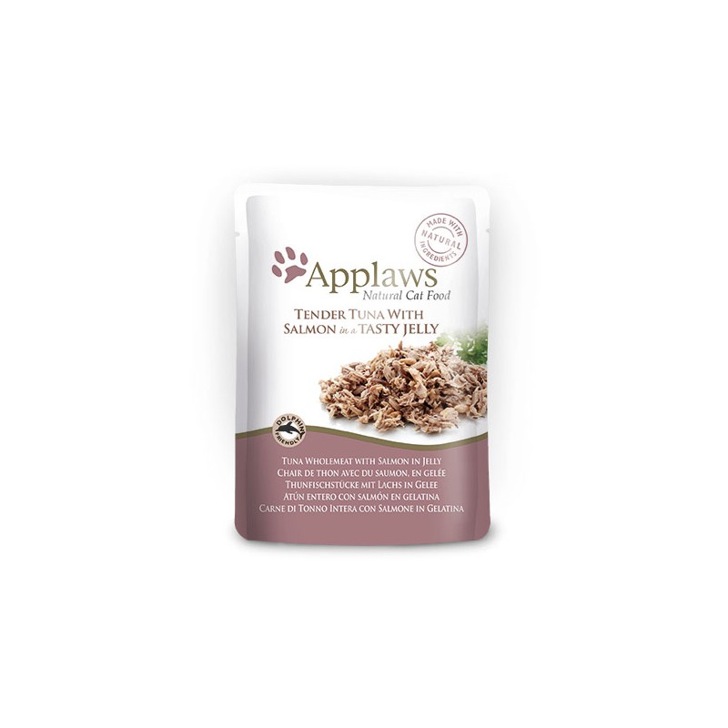 Applaws Cat Sobre 70g Atún y Salmón en Gelatina (16uds)