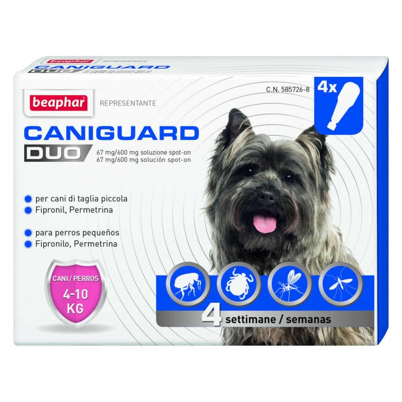 Caniguard Duo S 4-10kg (4x1,10ml)